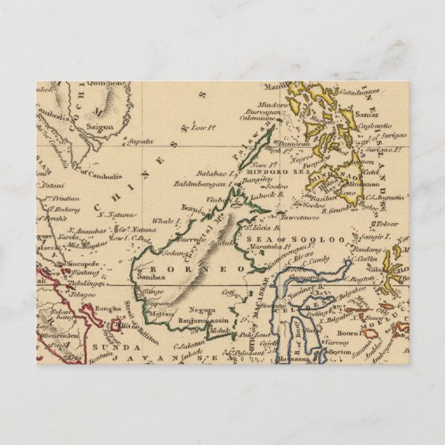 Cartão Postal Ilhas East India (Frente)