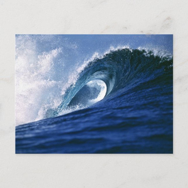 Cartão Postal Ilhas Fiji, Tavarua, Cloudbreak. Uma onda (Frente)
