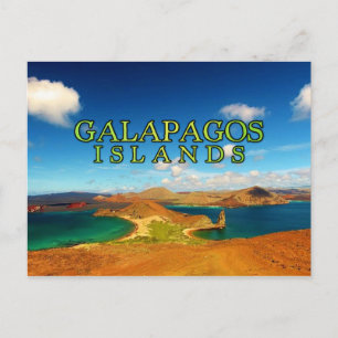 Cartão Postal Ilhas Galápagos estilizadas