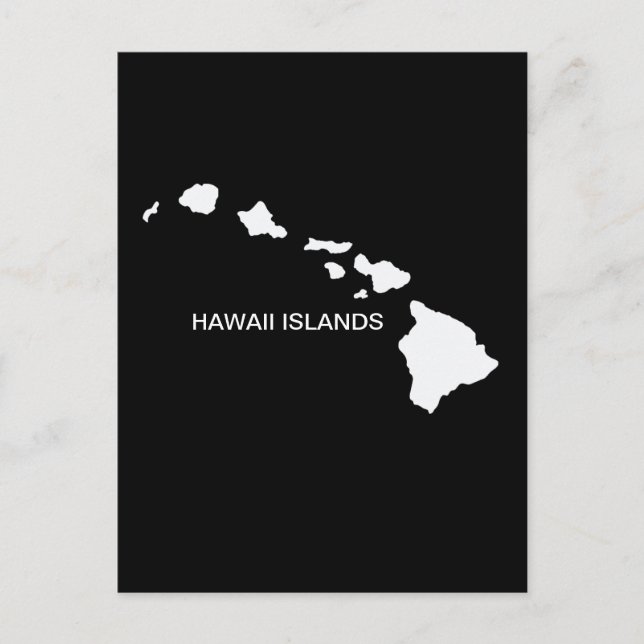 Cartão Postal Ilhas Hawaii Oito (Frente)