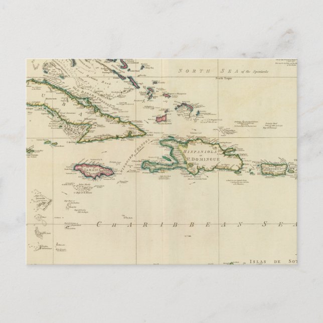 Cartão Postal Ilhas Índia Ocidental 2 (Frente)