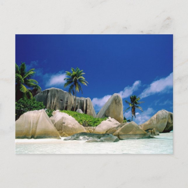 Cartão Postal Ilhas La Digue (Frente)