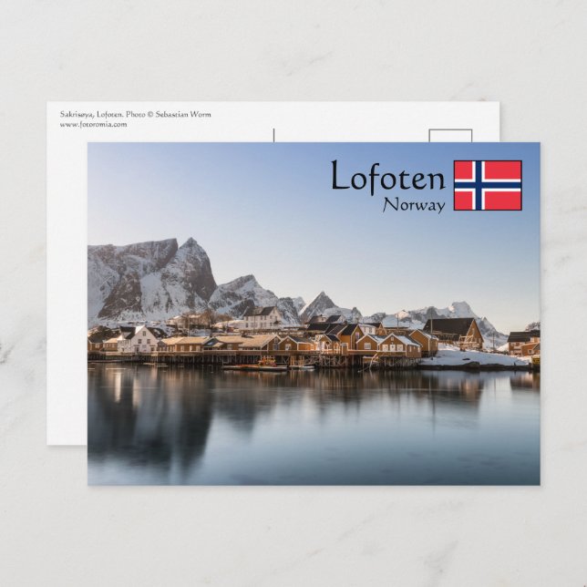 Cartão Postal Ilhas Lofoten (Frente/Verso)