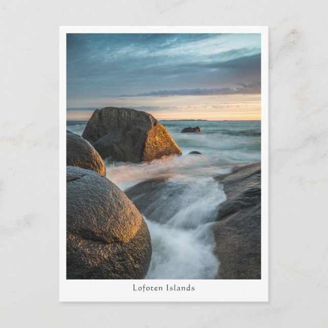 Cartão Postal Ilhas Lofoten Noruega (Frente)