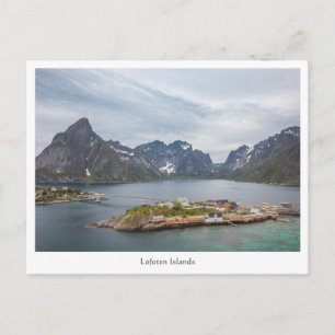 Cartão Postal Ilhas Lofoten Noruega