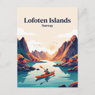Cartão Postal Ilhas Lofoten, Noruega