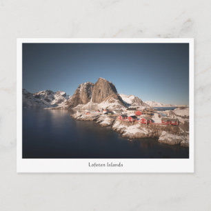 Cartão Postal Ilhas Lofoten Noruega