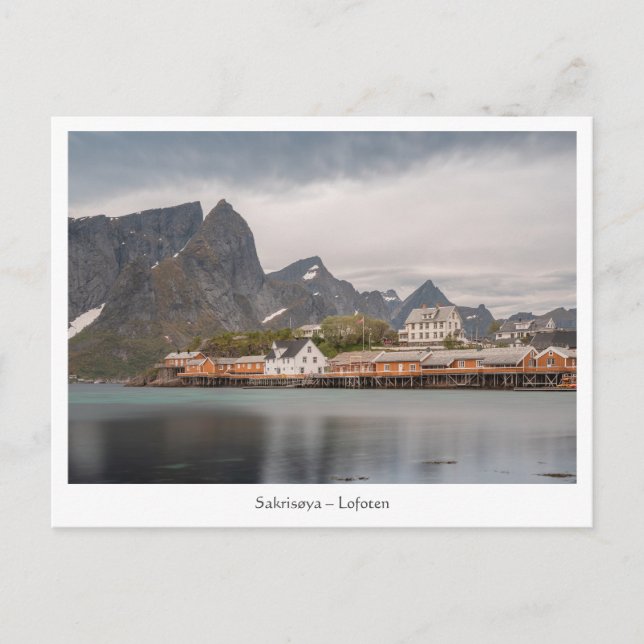 Cartão Postal Ilhas Lofoten Noruega (Frente)