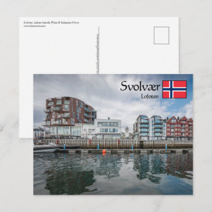Cartão Postal Ilhas Lofoten Svolvaer