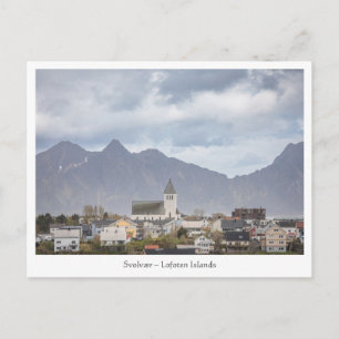 Cartão Postal Ilhas Lofoten Svolvaer
