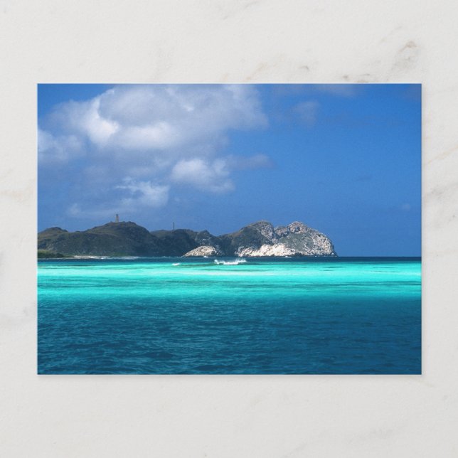 Cartão Postal Ilhas Los Roques, Venezuela (Frente)