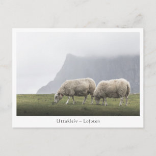 Cartão Postal Ilhas Ovino Uttakleiv Lofoten