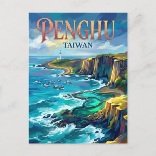 Cartão Postal Ilhas Penghu Taiwan