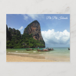 Cartão Postal Ilhas Phi Phi Tailândia Krabi James Bond