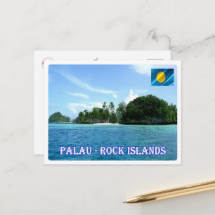 Cartão Postal Ilhas Rock - Palau -