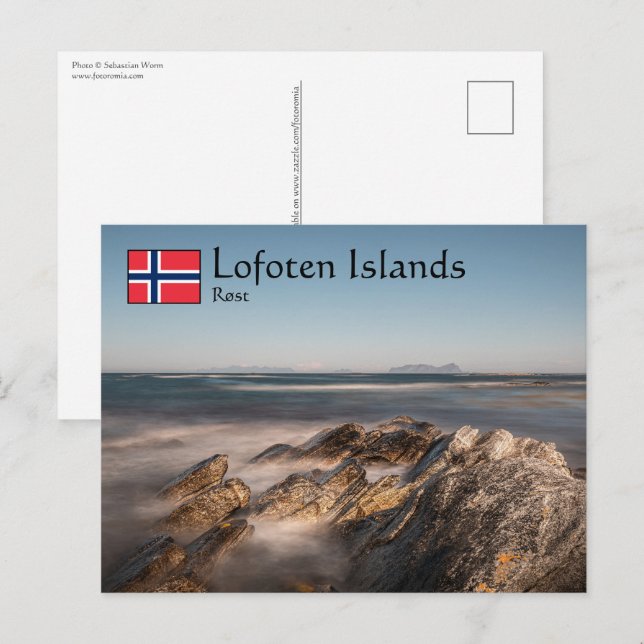 Cartão Postal Ilhas Rost Lofoten (Frente/Verso)
