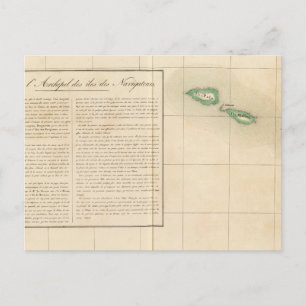 Cartão Postal Ilhas Samoan Oceânia n.o 41