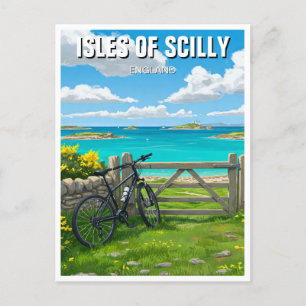 Cartão Postal Ilhas Scilly England Cornwall Viagem