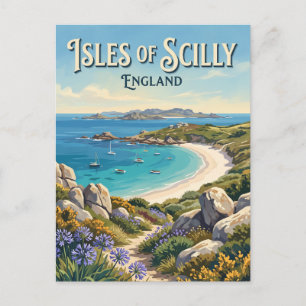 Cartão Postal Ilhas Scilly Hugh Town Inglaterra