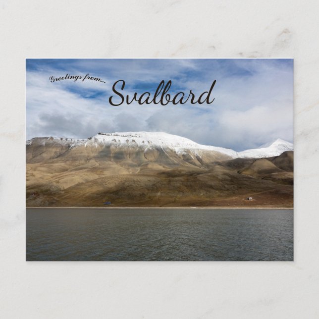 Cartão Postal Ilhas Svalbard (Frente)