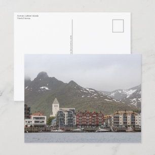 Cartão Postal Ilhas Svolvaer Lofoten