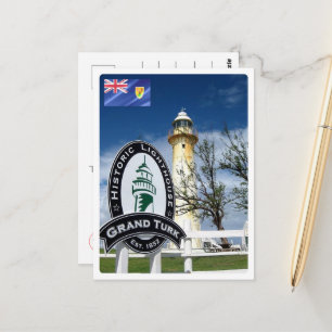 Cartão Postal Ilhas Turcas e Caicos - Gran Turk -