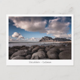 Cartão Postal Ilhas Uttakleiv Lofoten