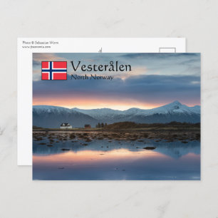 Cartão Postal Ilhas Vesteralen Noruega