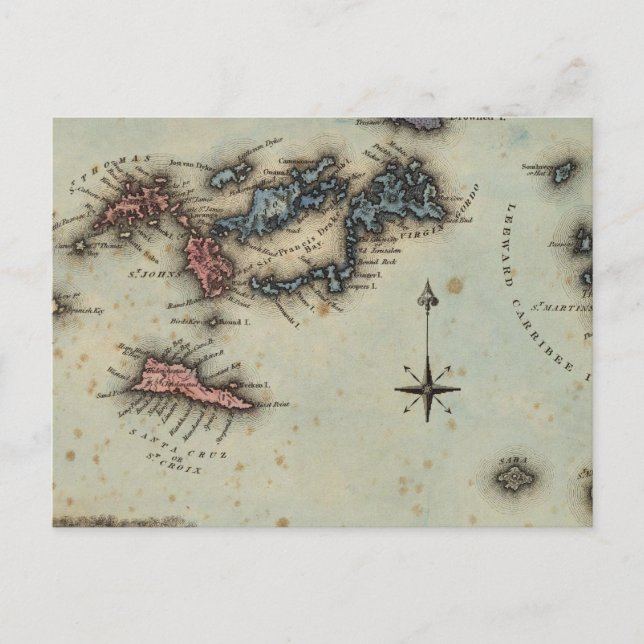Cartão Postal Ilhas Virgens (Frente)