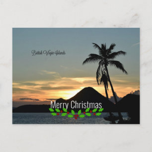 Cartão Postal Ilhas Virgens Britânicas, Pôr do Sol - Natal