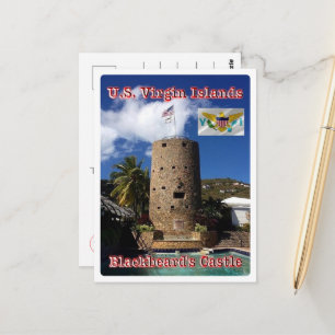 Cartão Postal Ilhas Virgens - Castelo da Barba Negra -