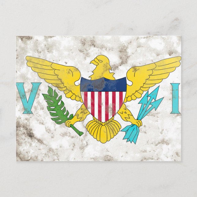 Cartão Postal Ilhas Virgens dos EUA (Frente)