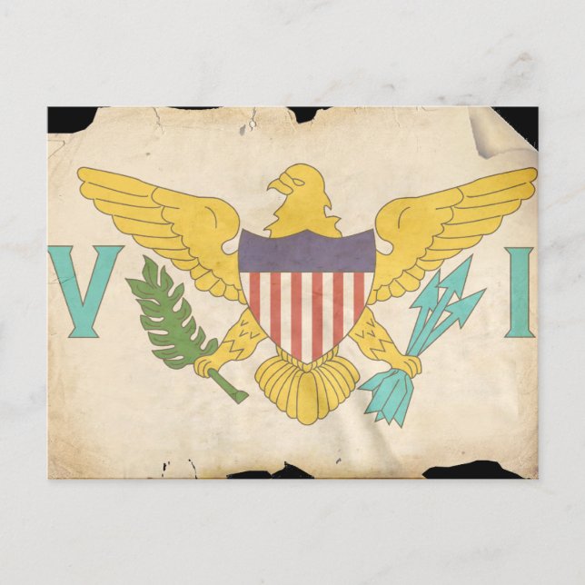 CARTÃO POSTAL ILHAS VIRGENS DOS EUA (Frente)