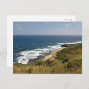 Cartão Postal Ilhas Virgens dos EUA Rua USVI. Mar de Caribe Croi