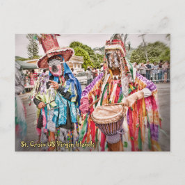 Cartão Postal Ilhas Virgens St. Croix VI Mascarados Caribe