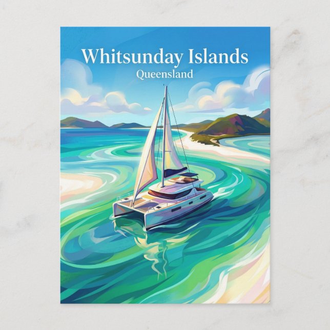 Cartão Postal Ilhas Whitsunday Austrália (Frente)