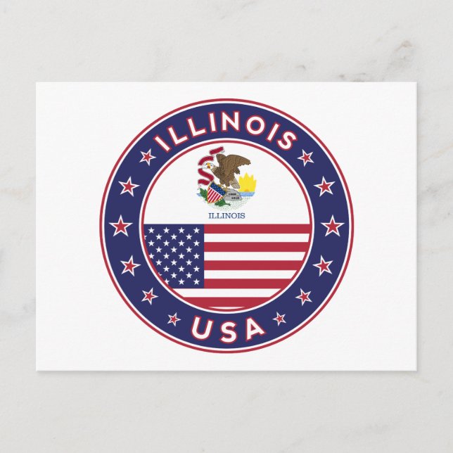 Cartão Postal Illinois (Frente)