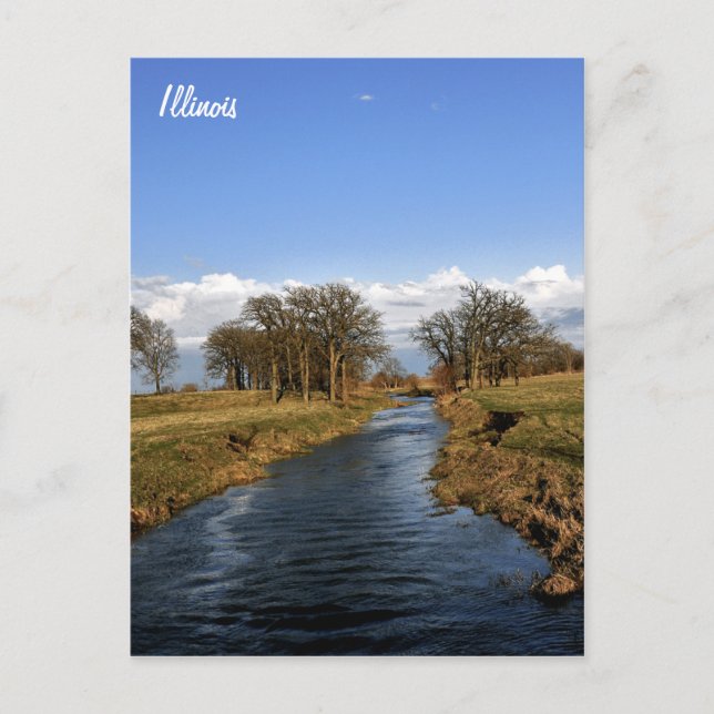 Cartão Postal Illinois Countryside (Frente)