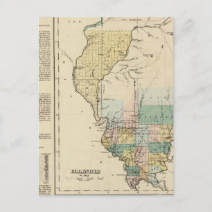 Cartão Postal Illinois em 1822