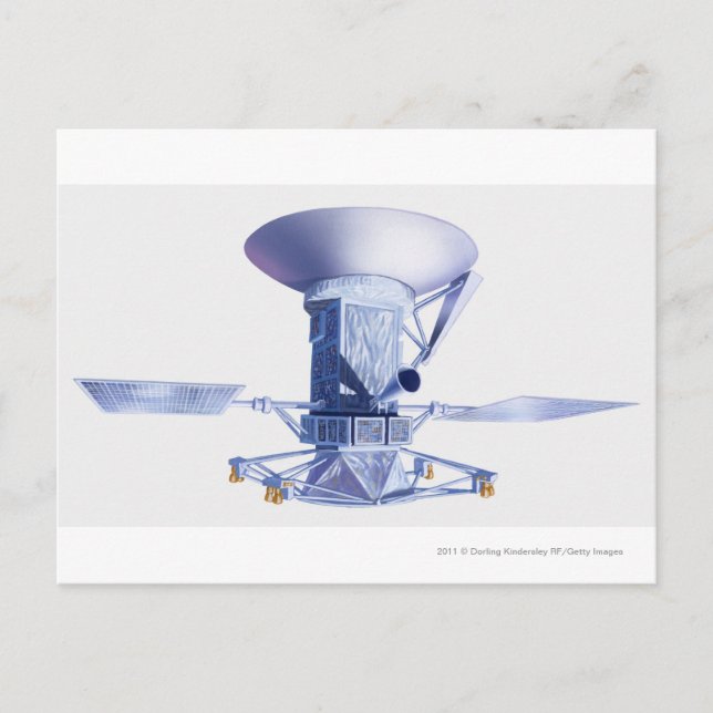 Cartão Postal Illustration of Magellan spacecraft (Frente)