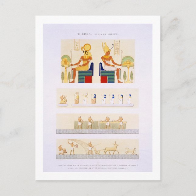 Cartão Postal Illustrations of painted boards and murals from th (Frente)