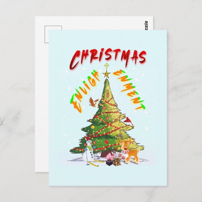 Cartão Postal Iluminação de Natal (Frente/Verso)