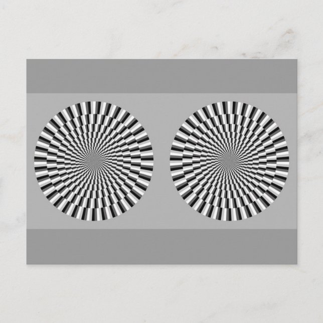 Cartão Postal Ilusão de Fraser-Wilcox (Frente)