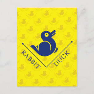 Cartão Postal Ilusão do Coelho Pato