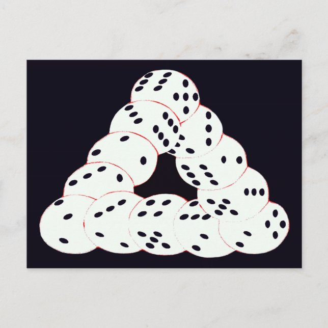 Cartão Postal ilusão óptica (Frente)