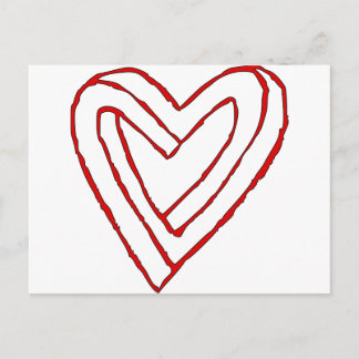 Cartão Postal Ilusão Óptica Cardíaca Impossível