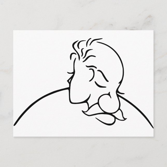 Cartão Postal Ilusão Óptica De Velho Ou Jovem (Frente)