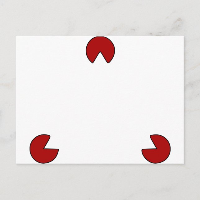 Cartão Postal Ilusão Óptica do Triângulo Invisível (Frente)