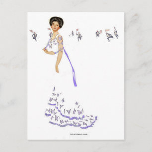 Cartão Postal Ilustração 'Coles Phillips ‘Fadeaway Girl’ “Butte”