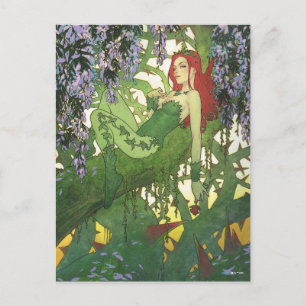 Cartão Postal Ilustração da Capa do Batman Rebirth Poison Ivy